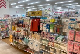 DAISOの防災コーナー（季節商品）